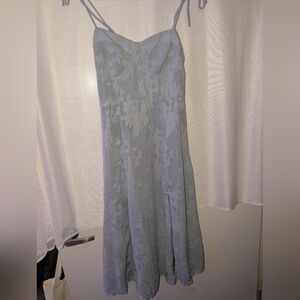 Lulu's Strapless Light Blue Dress